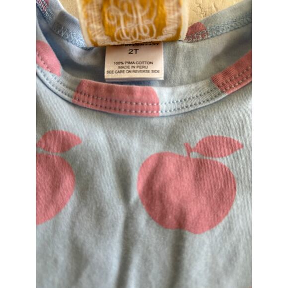 Beaufort Bonnet Pink Apples Polly Play Dress Size 2T VGUC - Picture 4 of 4